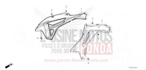 KUEHLERHAUBE (CRF250RX) CRF250RXN de 2022